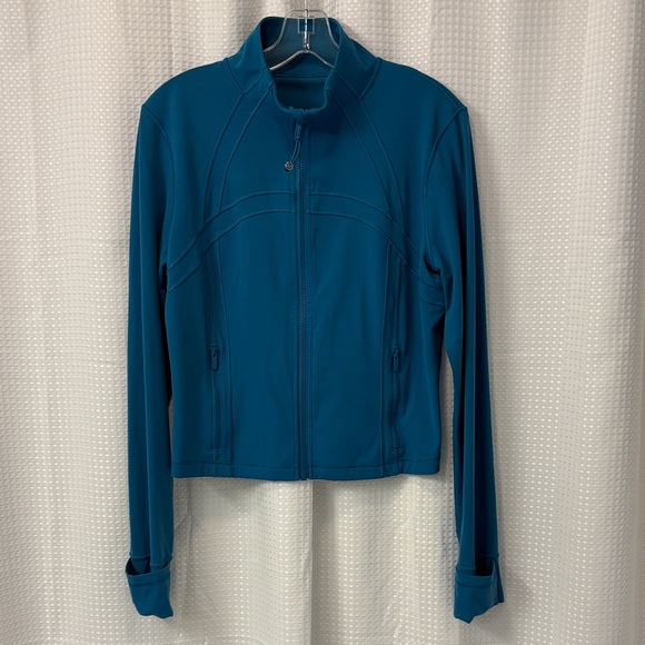 lululemon athletica Jackets & Blazers - Lululemon Define Cropped Nulu Jacket ~ 12 ~ Hawaiian Blue